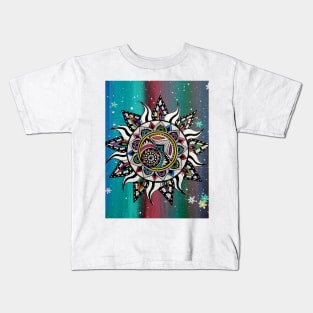 Trippy Mandala Galaxy Kids T-Shirt